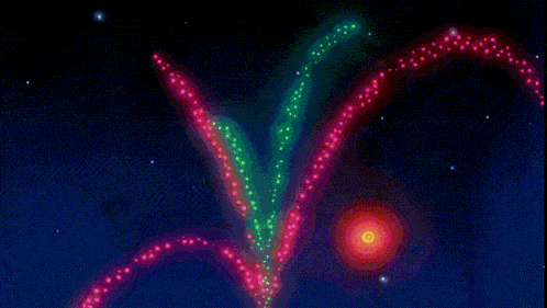 a computer generated image of a galaxy with the word " fire " written in white