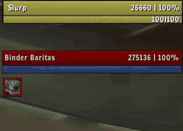 a screenshot of a video game with binder baritas being displayed