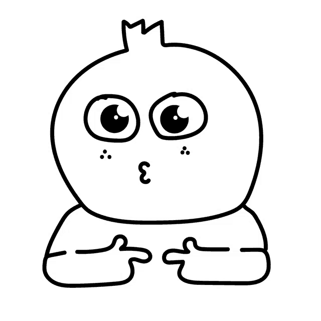 a black and white drawing of a person with a crown on their head