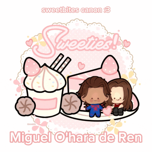 a poster for sweetbites canon 3 with miguel ohara de ren on it