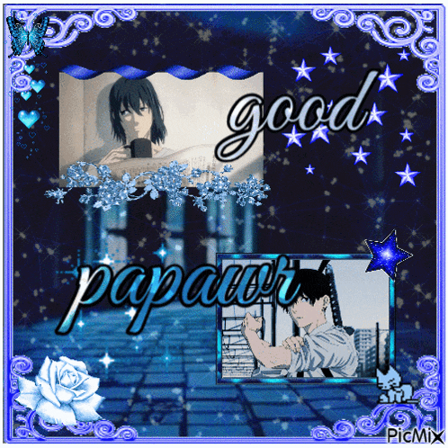 a greeting card that says good papawr on it