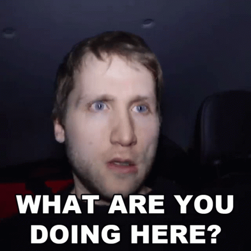 What Are Doing Here Jesse Ridgway GIF - What Are Doing Here Jesse Ridgway Mcjuggernuggets GIFs