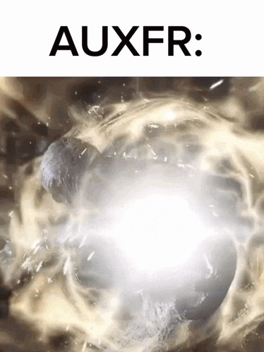 the word auxfr that is on a graphic