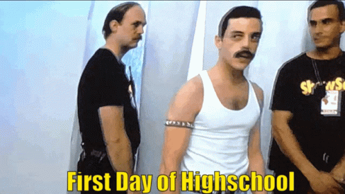 High School First Day Of High School GIF - High School First Day Of High School Scared GIFs