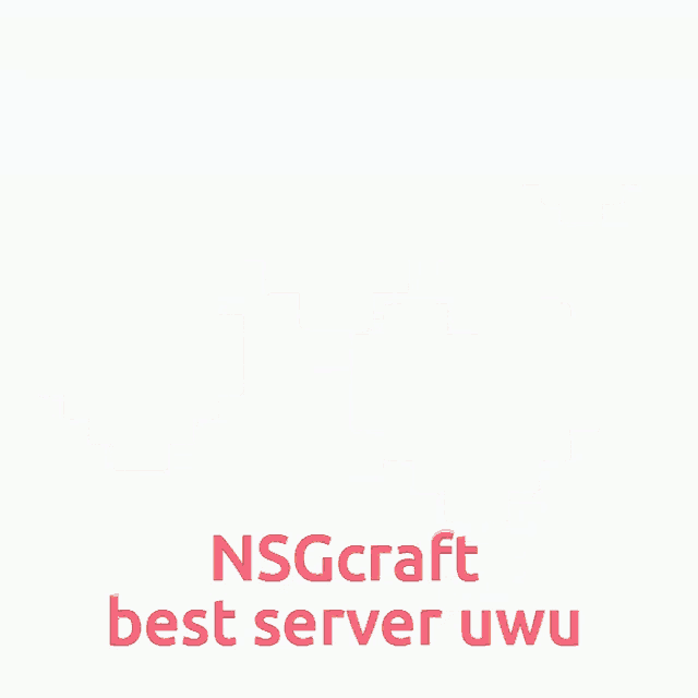 a nsgcraft best server uwu logo with hearts on it