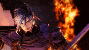 a video game character with a sword in his hand