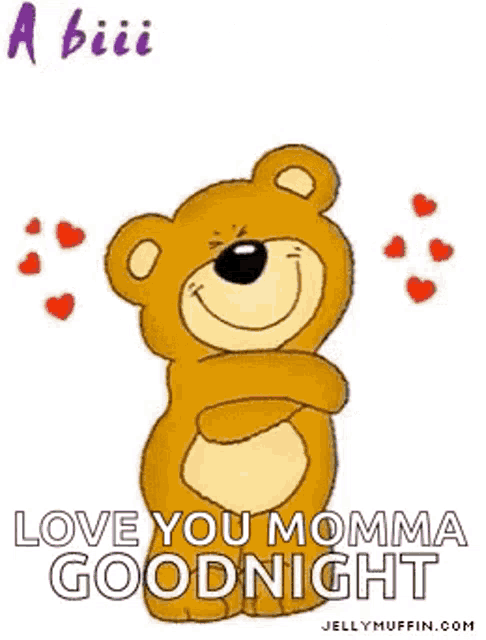 a teddy bear is hugging someone with the words `` a big hug from me to u '' .