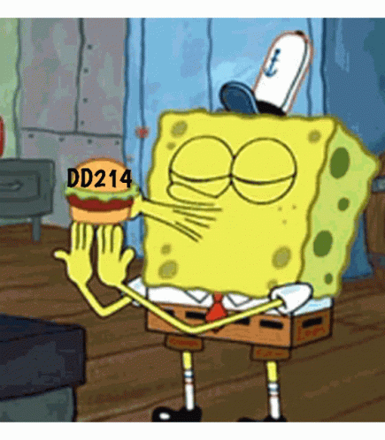 Dd214 Spongebob Burger GIF - Dd214 Spongebob Burger Kiss GIFs