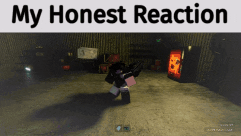 a screenshot of a video game with the words " my honest reaction "