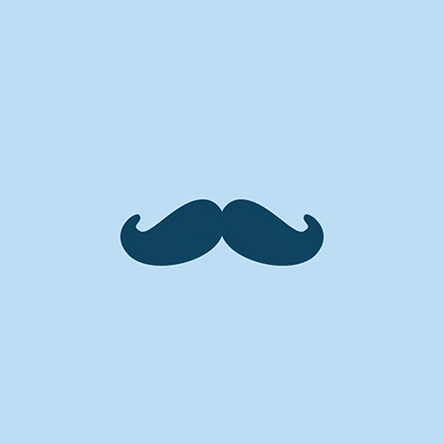 a happy father 's day poster with a mustache and hearts