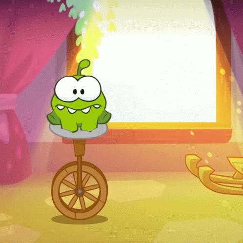 Trying To Balance Om Nom GIF - Trying To Balance Om Nom Om Nom And Cut The Rope GIFs