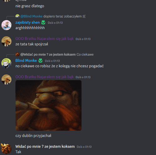 a screenshot of a discord chat with blind monke