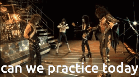 Kiss Band Band Practice GIF - Kiss Band Band Practice GIFs