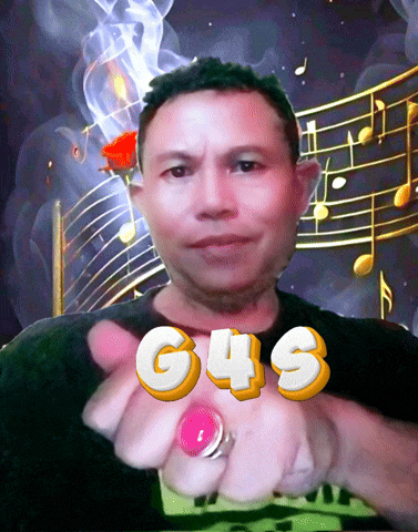 a man with a ring on his finger and the letters g4s on his fist