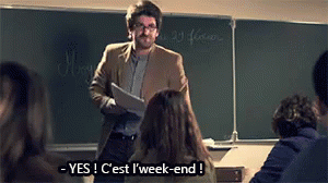 Yes! C'Est L'Week-end! Ouaiiiiis! GIF - Ouais Carrement Genial GIFs