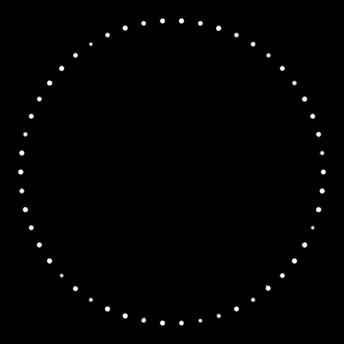 a black background with white lines in the shape of a circle