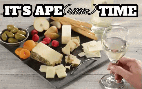 Ape Aperitivo Formaggio Vino Italia Frutta Amici Enoteca Enologo Bianco Olive Bar GIF - Appetizer Wine Cheese GIFs