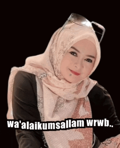 a woman wearing a hijab and sunglasses says wa ' alaikumsalam wrwb ..