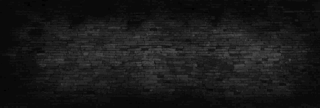 a black brick wall with a lot of bricks