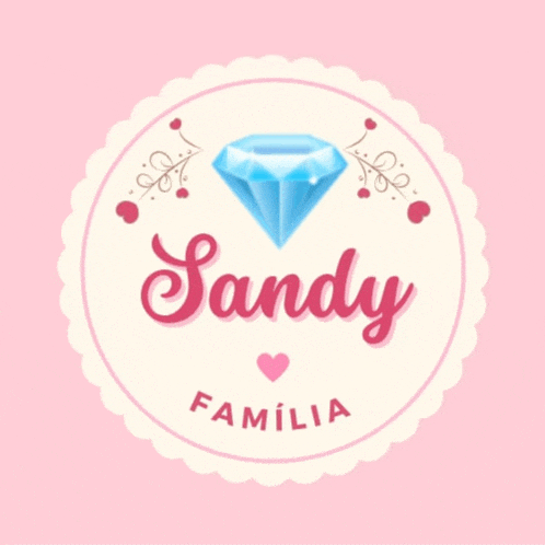 a logo for sandy familia with a diamond