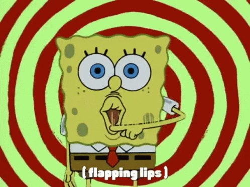 Spongebob Flapping Lips GIF - Spongebob Flapping Lips Flapping Lips With Finger GIFs