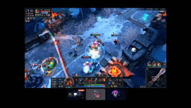 a screenshot of a video game with a skull on the bottom left