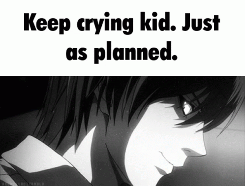 Keep Crying Light Yagami GIF - Keep Crying Light Yagami Evil GIFs