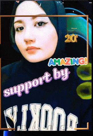 a picture of a woman with the words support by amazing written on it