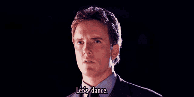 a man says let 's dance in a dark room