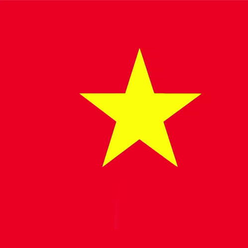 a red background with a yellow heart and a yellow star with chinese writing