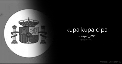 a black and white photo of a spanish coat of arms
