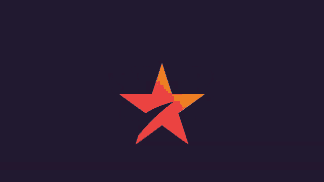 a letter a with a red star in the middle