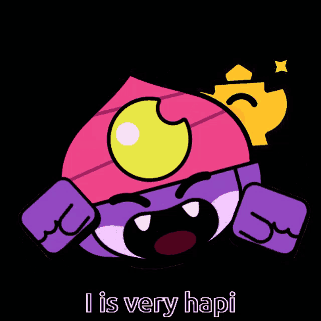 a cartoon character with a teapot and the words i is very hapi