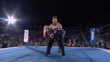two men are wrestling in a ring with a sign that says ' coca cola ' on it