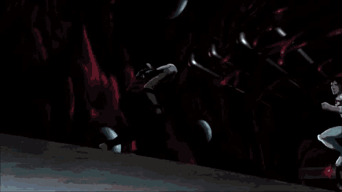 a cartoon of superman being struck by lightning while fighting a demon .