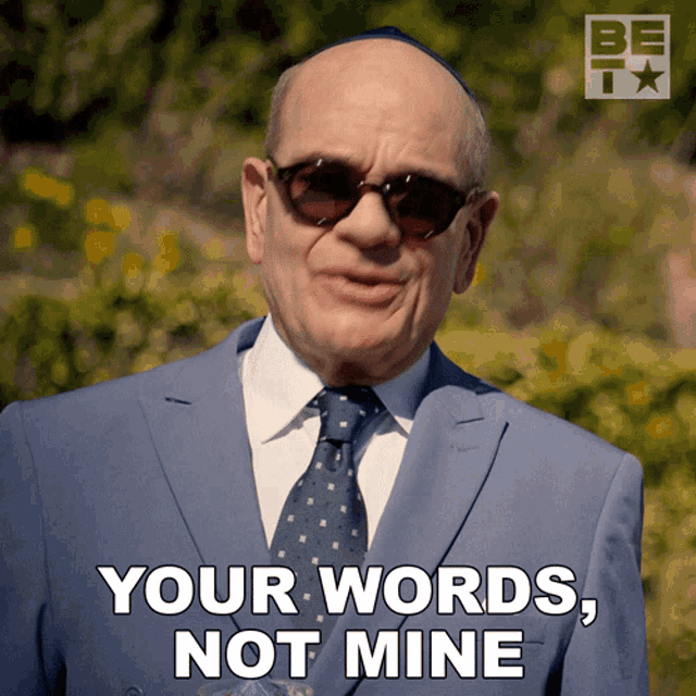 Your Words Not Mine Bernie GIF - Your Words Not Mine Bernie The Family Business GIFs
