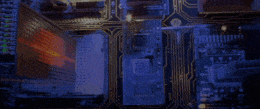a circuit board with the number 97 on the top right