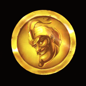 a gold coin with a man 's head on it
