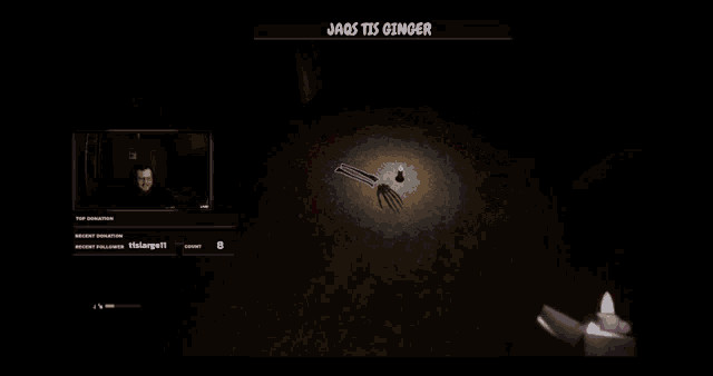 a screen with a purple border that says jaos tis ginger