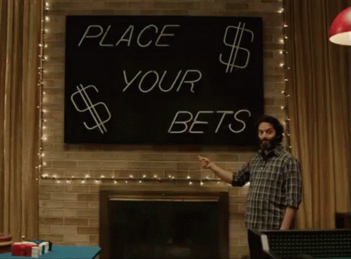 Place Your Bets! GIF - Jason Mantzoukas Betting Gamble GIFs