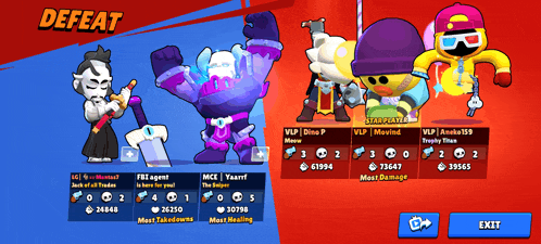a screenshot of a video game that says defeat on the top
