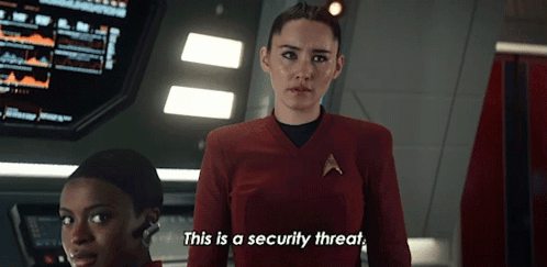 This Is A Security Threat La'An Noonien Singh GIF - This Is A Security Threat La'An Noonien Singh Christina Chong GIFs