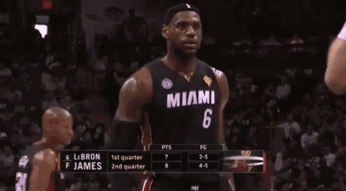 Lebron James Miami Heat GIF - Lebron James Miami Heat Dam GIFs