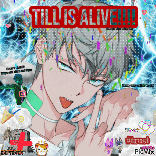 a picture of a man with the words tillis alive written on it