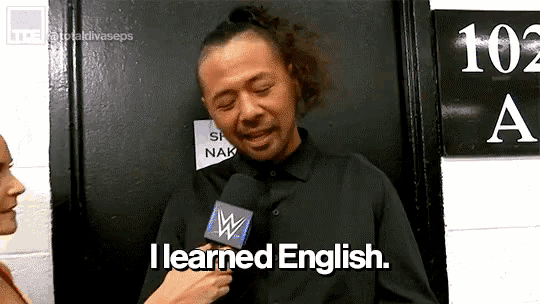 Shinsuke Nakamura No Speak English GIF