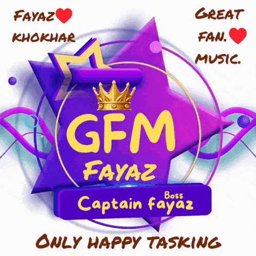 gfm fayaz boss captain fayaz only happy tasking poster