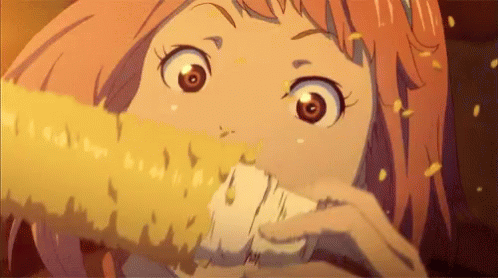 Anime Corn GIF - Anime Corn Food GIFs