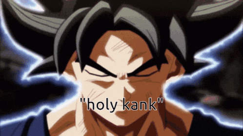 a picture of a cartoon character with the words holy kank
