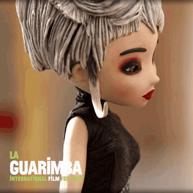the guarimba international film festival is being advertised on a doll