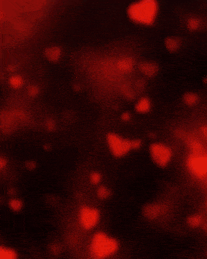 a red background with hearts and the letter j